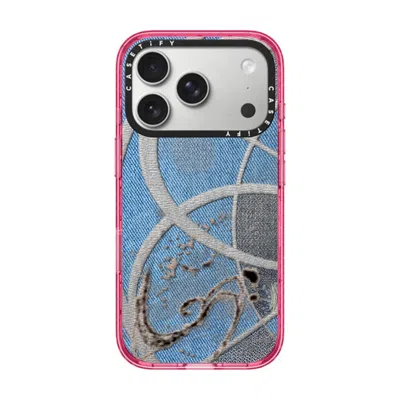 Casetify Iphone 17 Pro Case Pink Impact Case Magsafe Compatible  Surrealism Cyber Denim