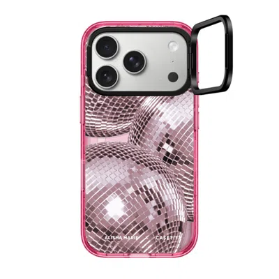 Casetify Iphone 17 Pro Case Pink Impact Ring Stand Case Magsafe Compatible  Alisha Marie Disco Baby Case Case
