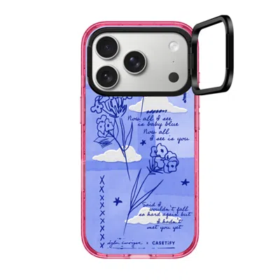 Casetify Iphone 17 Pro Case Pink Impact Ring Stand Case Magsafe Compatible  Baby Blue