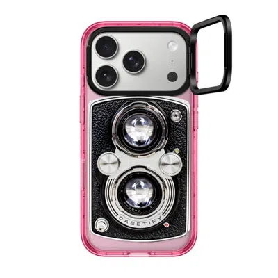 Casetify Iphone 17 Pro Case Pink Impact Ring Stand Case Magsafe Compatible  Camera Case - Vintage  In Pattern