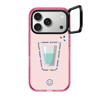 Casetify Iphone 17 Pro Case Pink Impact Ring Stand Case Magsafe Compatible  Hydrate Then Dominate