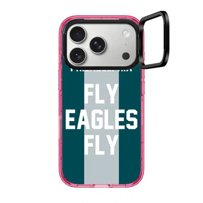 Casetify Iphone 17 Pro Case Pink Impact Ring Stand Case Magsafe Compatible  Superbowl - Fly Eagles Fly Caseti