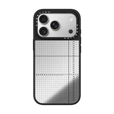 Casetify Iphone 17 Pro Case Silver On Black Mirror Case Magsafe Compatible  Metrics