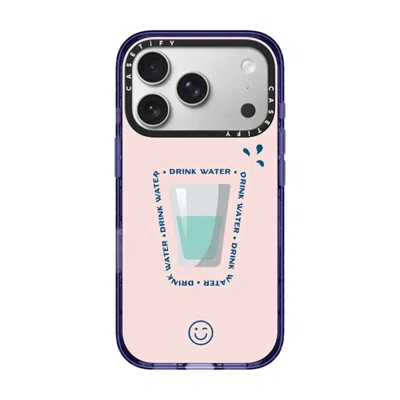 Casetify Iphone 17 Pro Case Soft Blue Impact Case Magsafe Compatible  Hydrate Then Dominate