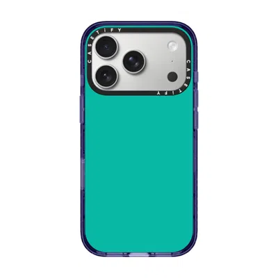 Casetify Iphone 17 Pro Case Soft Blue Impact Case Magsafe Compatible  Mint Green