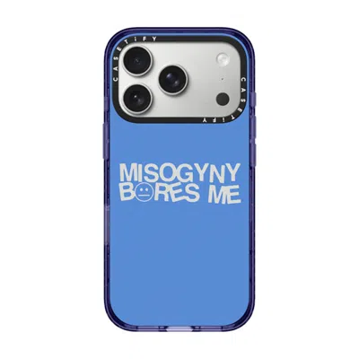 Casetify Iphone 17 Pro Case Soft Blue Impact Case Magsafe Compatible  Misogyny Bores Me