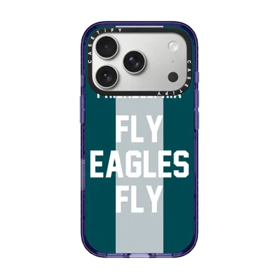 Casetify Iphone 17 Pro Case Soft Blue Impact Case Magsafe Compatible  Superbowl - Fly Eagles Fly