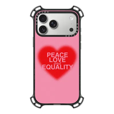 Casetify Iphone 17 Pro Max Case Black Bounce Case Magsafe Compatible  Peace Love And Equality