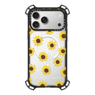 Casetify Iphone 17 Pro Max Case Black Bounce Case Magsafe Compatible  Secret Sunflower