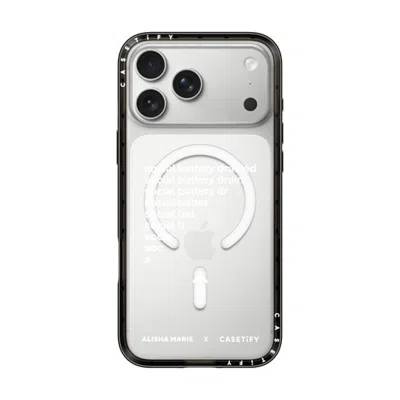 Casetify Iphone 17 Pro Max Case Black Compact Case Magsafe Compatible  Alisha Marie Social Battery Case Caset