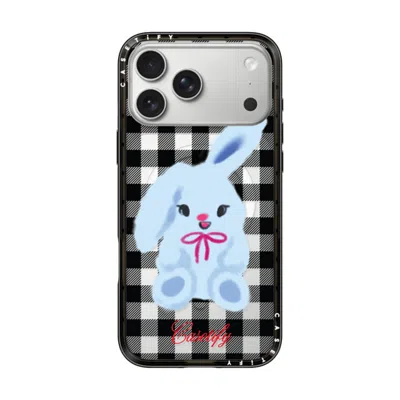 Casetify Iphone 17 Pro Max Case Black Compact Case Magsafe Compatible  Animal,cartoon Bunny With Plaid
