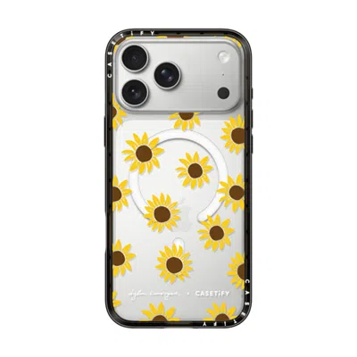 Casetify Iphone 17 Pro Max Case Black Compact Case Magsafe Compatible  Secret Sunflower