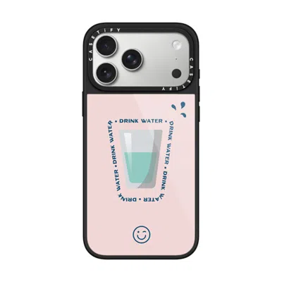 Casetify Iphone 17 Pro Max Case Black Glaze Case Magsafe Compatible  Hydrate Then Dominate  In Metallic