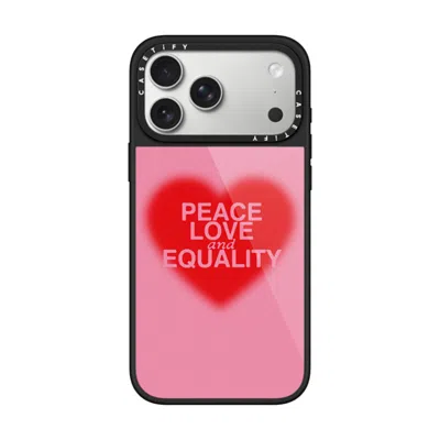 Casetify Iphone 17 Pro Max Case Black Glaze Case Magsafe Compatible  Peace Love And Equality