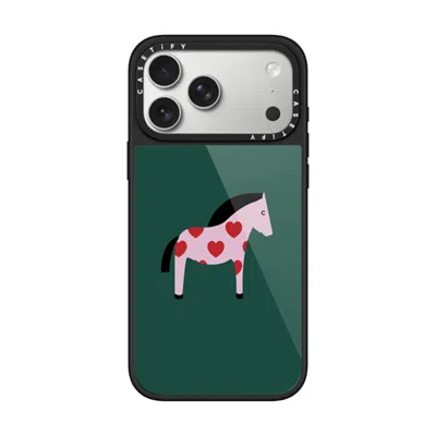 Casetify Iphone 17 Pro Max Case Black Glaze Case Magsafe Compatible  Pony With Red Heart - Mossy Mystery Case