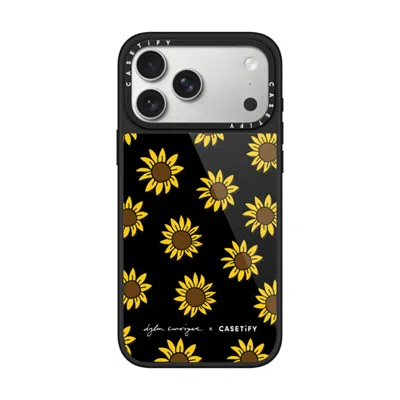 Casetify Iphone 17 Pro Max Case Black Glaze Case Magsafe Compatible  Secret Sunflower
