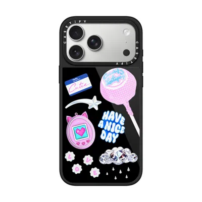 Casetify Iphone 17 Pro Max Case Black Glaze Case Magsafe Compatible  Y2k Collage