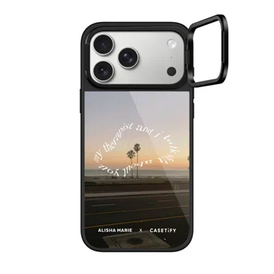 Casetify Iphone 17 Pro Max Case Black Glaze Ring Stand Case Magsafe Compatible  Alisha Marie Sunsets & Therap