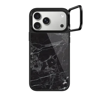 Casetify Iphone 17 Pro Max Case Black Glaze Ring Stand Case Magsafe Compatible  Black Marble