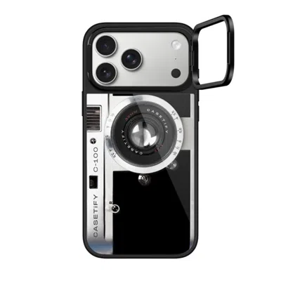 Casetify Iphone 17 Pro Max Case Black Glaze Ring Stand Case Magsafe Compatible  Camera Case - Retro