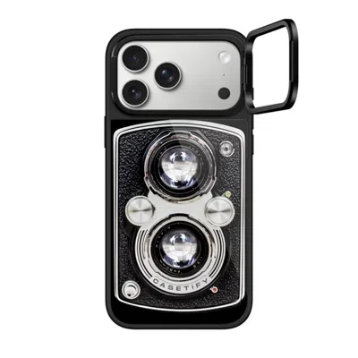 Casetify Iphone 17 Pro Max Case Black Glaze Ring Stand Case Magsafe Compatible  Camera Case - Vintage Casetif In Purple