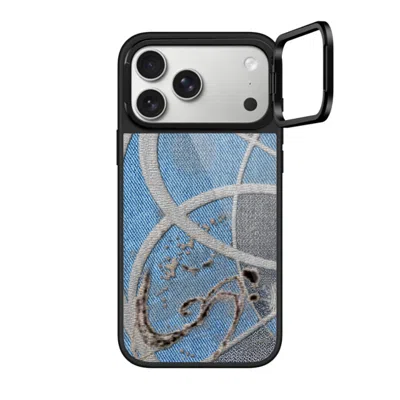 Casetify Iphone 17 Pro Max Case Black Glaze Ring Stand Case Magsafe Compatible  Surrealism Cyber Denim