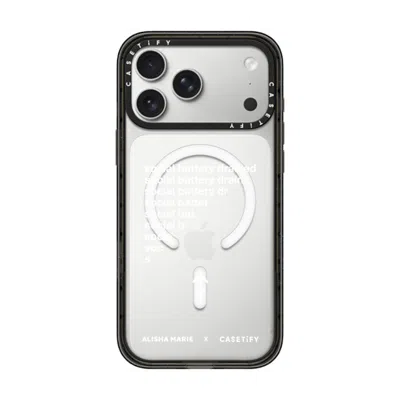 Casetify Iphone 17 Pro Max Case Black Impact Case Magsafe Compatible  Alisha Marie Social Battery Case Caseti