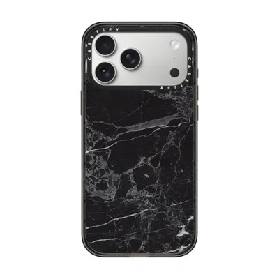 Casetify Iphone 17 Pro Max Case Black Impact Case Magsafe Compatible  Black Marble