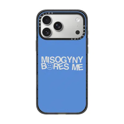 Casetify Iphone 17 Pro Max Case Black Impact Case Magsafe Compatible  Misogyny Bores Me