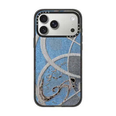 Casetify Iphone 17 Pro Max Case Black Impact Case  Surrealism Cyber Denim