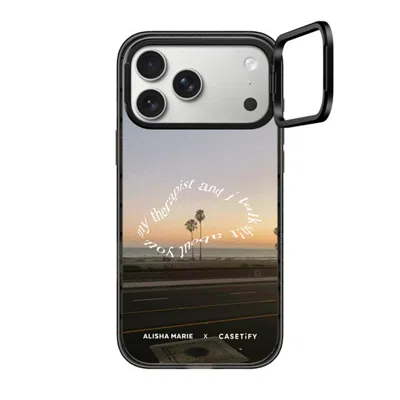 Casetify Iphone 17 Pro Max Case Black Impact Ring Stand Case Magsafe Compatible  Alisha Marie Sunsets & Thera