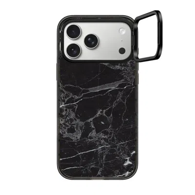 Casetify Iphone 17 Pro Max Case Black Impact Ring Stand Case Magsafe Compatible  Black Marble