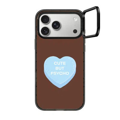 Casetify Iphone 17 Pro Max Case Black Impact Ring Stand Case Magsafe Compatible  Cute But Psycho - Hot Fudge 