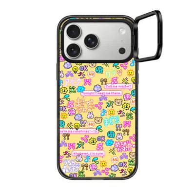 Casetify Iphone 17 Pro Max Case Black Impact Ring Stand Case Magsafe Compatible  Emoji Paradise