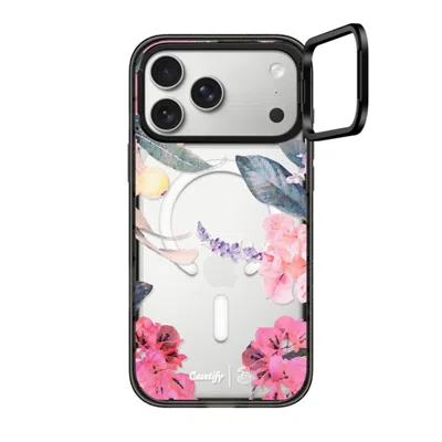 Casetify Iphone 17 Pro Max Case Black Impact Ring Stand Case Magsafe Compatible  Spring Design #2 - Floral Ga