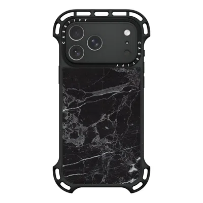 Casetify Iphone 17 Pro Max Case Black Ultra Bounce Case Magsafe Compatible  Black Marble