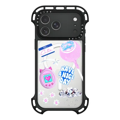 Casetify Iphone 17 Pro Max Case Black Ultra Bounce Case Magsafe Compatible  Y2k Collage