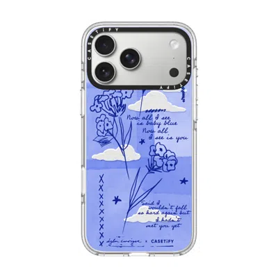 Casetify Iphone 17 Pro Max Case Clear Impact Clear Case Magsafe Compatible  Baby Blue  In Transparent