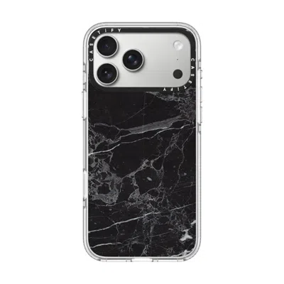 Casetify Iphone 17 Pro Max Case Clear Impact Clear Case Magsafe Compatible  Black Marble  In Transparent