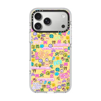 Casetify Iphone 17 Pro Max Case Clear Impact Clear Case Magsafe Compatible  Emoji Paradise  In Transparent