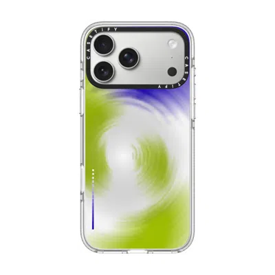 Casetify Iphone 17 Pro Max Case Clear Impact Clear Case Magsafe Compatible  Gradient,futurism Matcha Ripples In Transparent