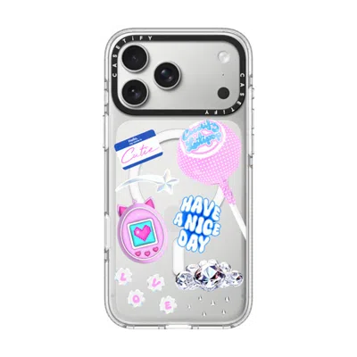 Casetify Iphone 17 Pro Max Case Clear Impact Clear Case Magsafe Compatible  Y2k Collage  In Transparent