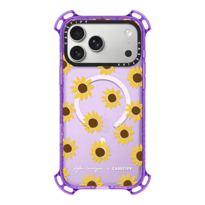 Casetify Iphone 17 Pro Max Case Lavender Bounce Case Magsafe Compatible  Secret Sunflower  In Purple