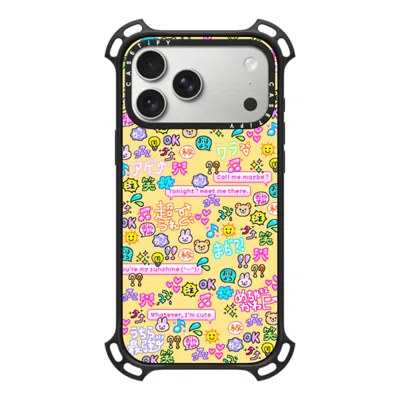 Casetify Iphone 17 Pro Max Case Matte Black Bounce Case Magsafe Compatible  Emoji Paradise