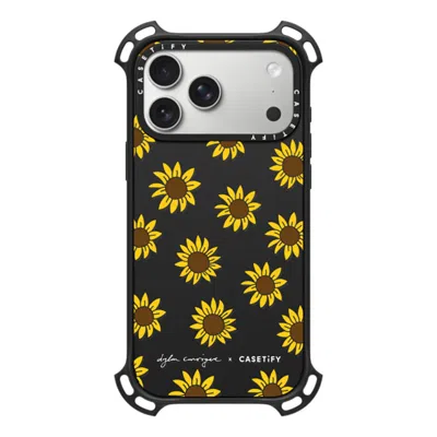 Casetify Iphone 17 Pro Max Case Matte Black Bounce Case Magsafe Compatible  Secret Sunflower