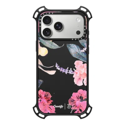 Casetify Iphone 17 Pro Max Case Matte Black Bounce Case Magsafe Compatible  Spring Design #2 - Floral Garden 