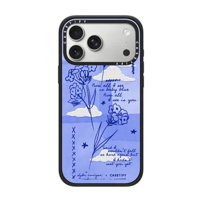 Casetify Iphone 17 Pro Max Case Matte Black Impact Case Magsafe Compatible  Baby Blue