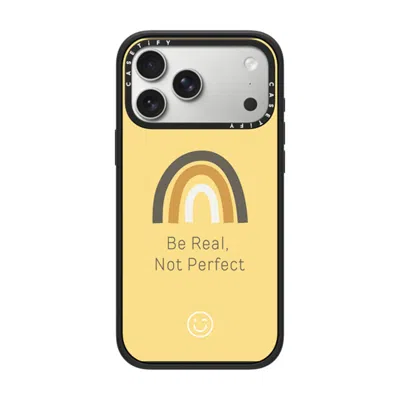 Casetify Iphone 17 Pro Max Case Matte Black Impact Case Magsafe Compatible  Be Real, Not Perfect  In Pattern