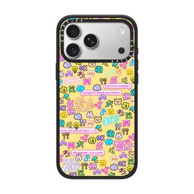 Casetify Iphone 17 Pro Max Case Matte Black Impact Case Magsafe Compatible  Emoji Paradise