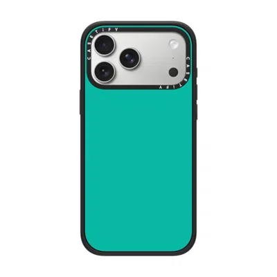 Casetify Iphone 17 Pro Max Case Matte Black Impact Case Magsafe Compatible  Mint Green